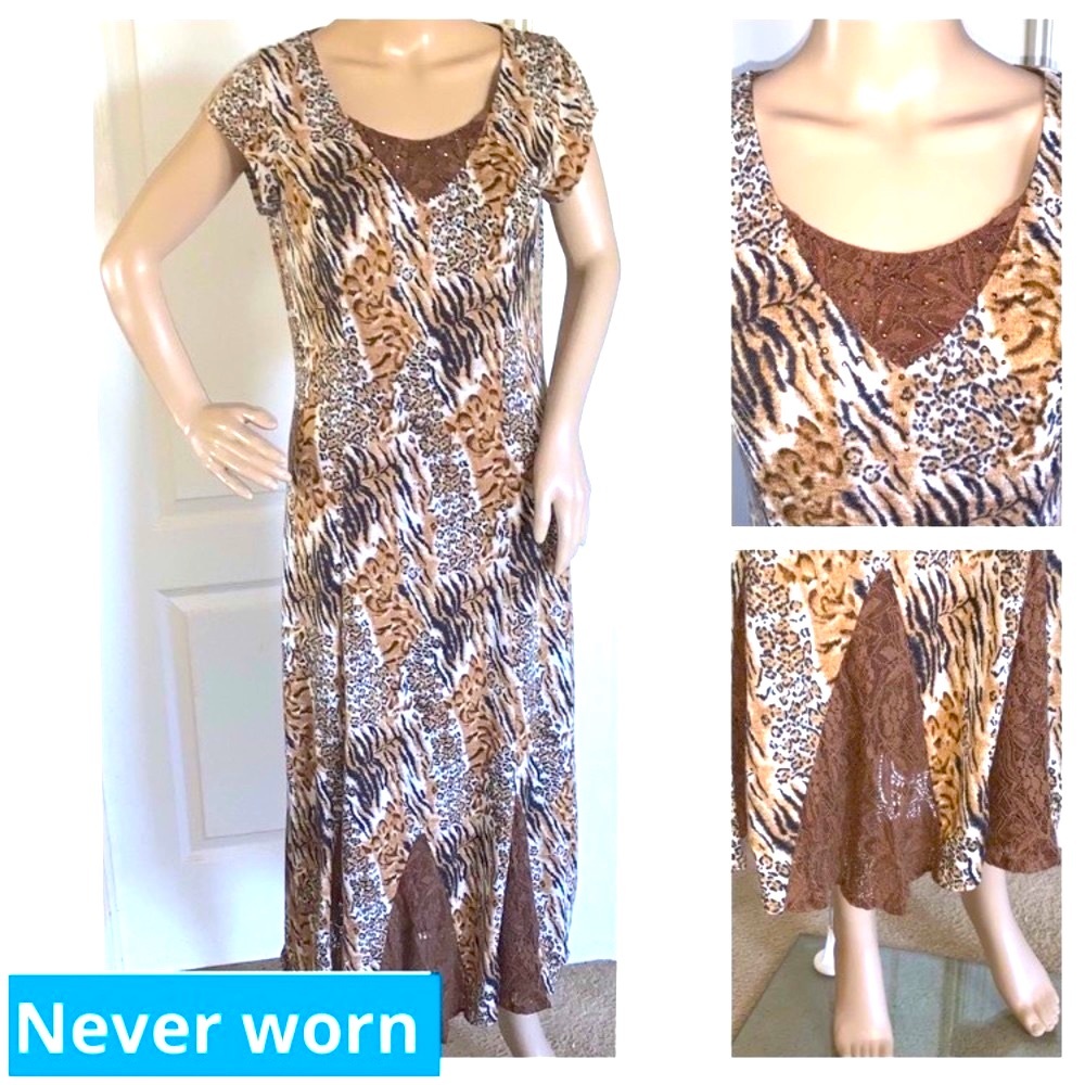 Animal print dress